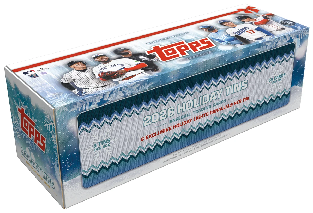 2026 Topps Holiday Baseball Hobby Tins Box (3 Tins)